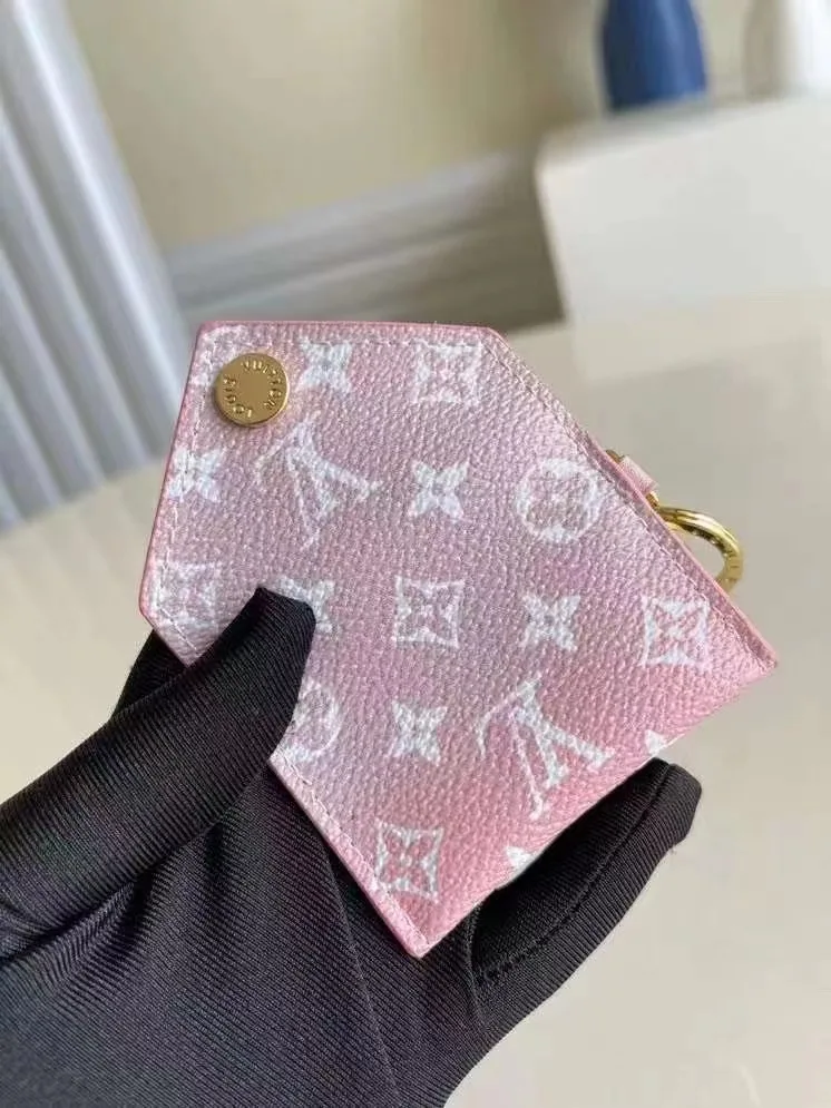 Alternative view of Louis Vuitton Kirigami Pouch Bag Charm And Key Holder Monogram Canvas Pink