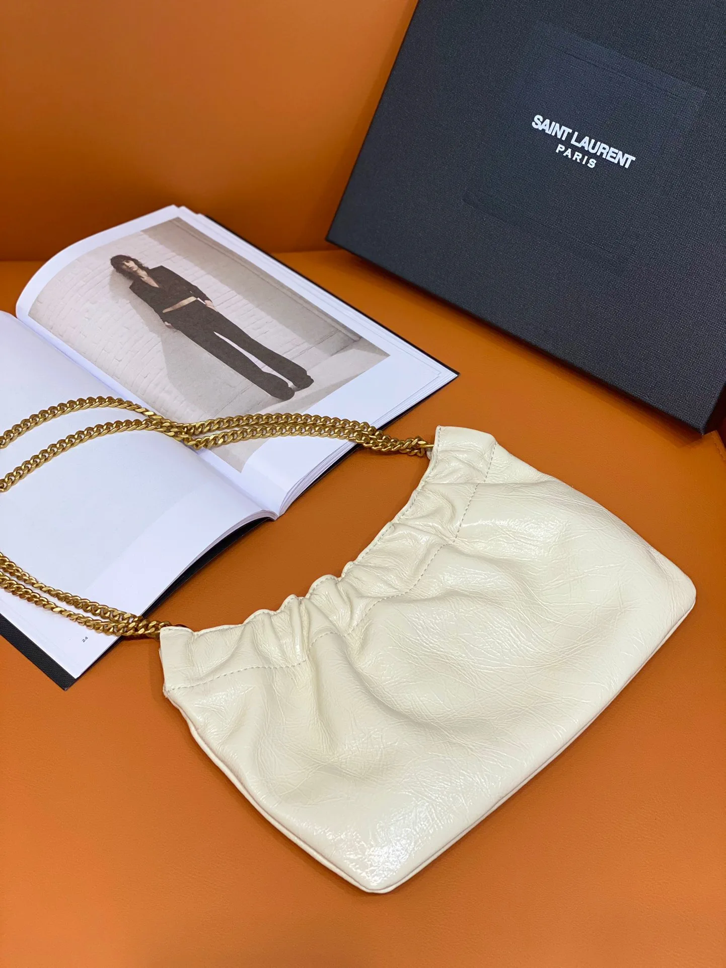 Saint Laurent Mini Shoulder Bag White / - Image 5