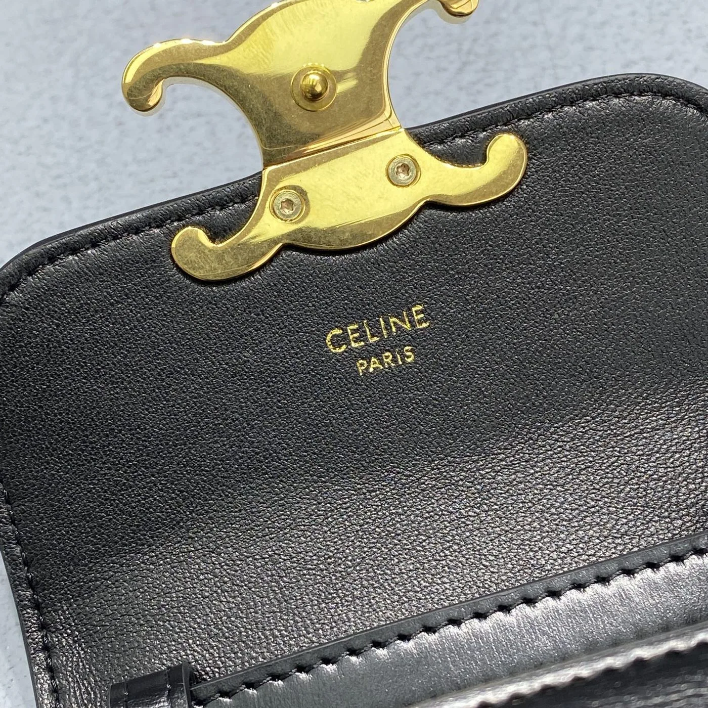 Alternative view of Celine Teen Triomphe Bag Black / .38NO