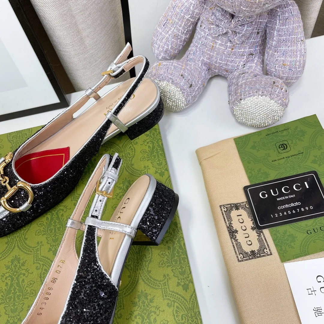 Gucci Lovelight Slingback With Horsebit Black - Image 3