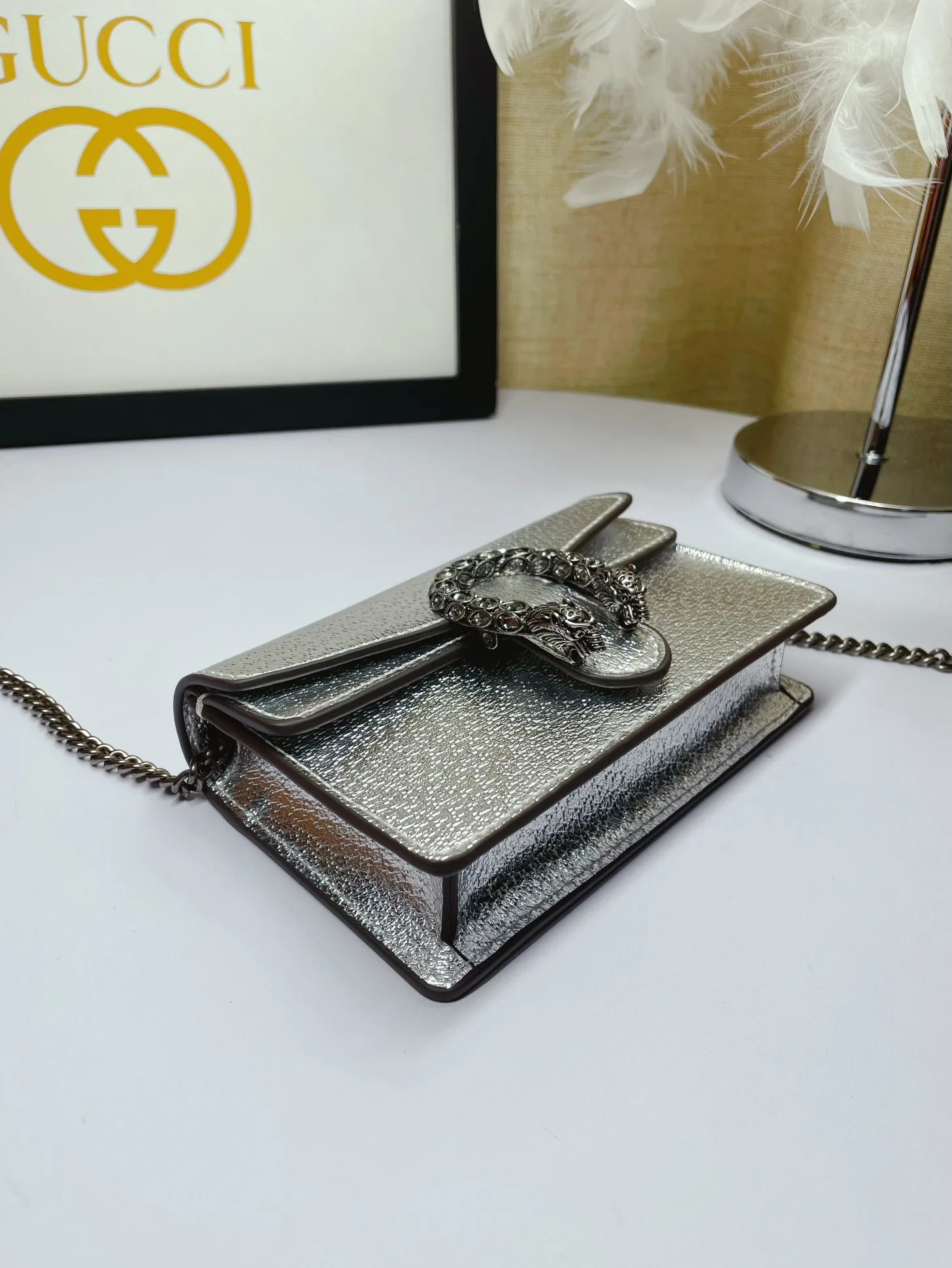 Gucci Dionysus Super Mini Shoulder Bag / Silver Palladium Hardware - Image 5