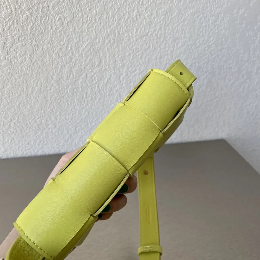 Bottega Veneta Intreccio Leather Belt Acid Kiwi - Image 3
