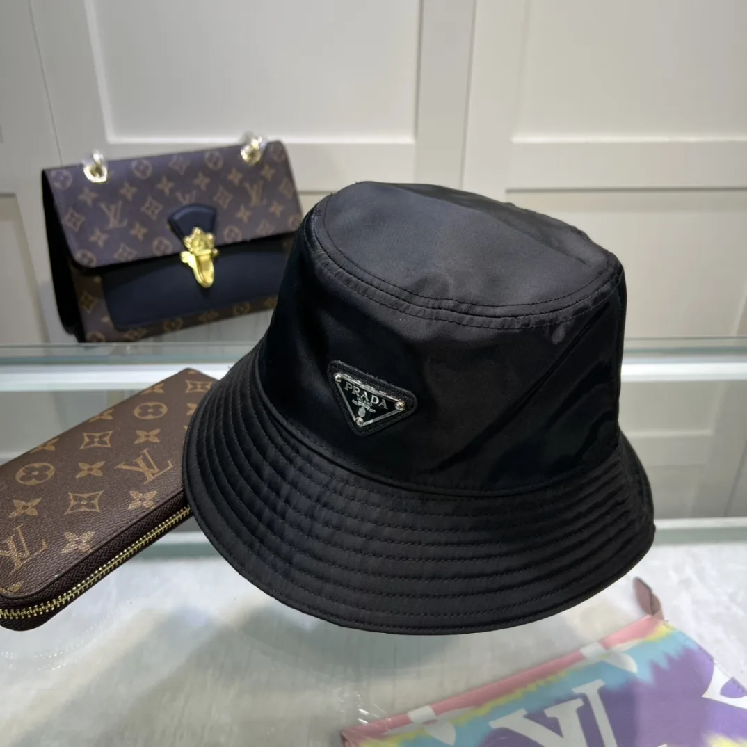 Prada Re-Nylon Bucket Hat Black Prada Hat 1HC137_2DMI_F0002 - Image 3