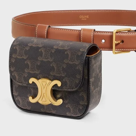 Celine Belt Bag Triomphe Belt Tan - Image 3