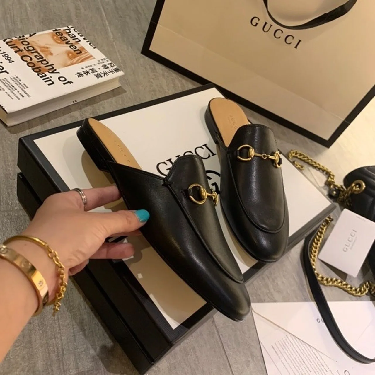 Gucci Princetown Slipper Black GG - Image 6