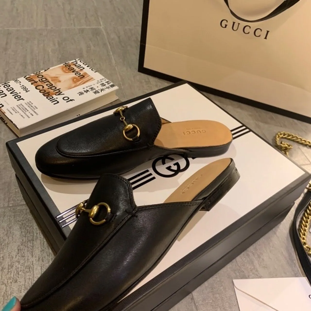 Gucci Princetown Slipper Black GG - Image 4