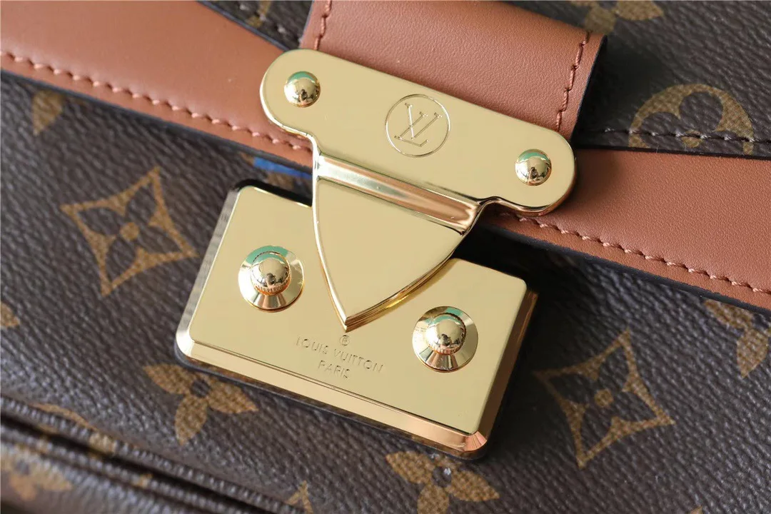 Louis Vuitton Marceau Crossbody Bag / Monogram Caramel Brown Gold Hardware - Image 8