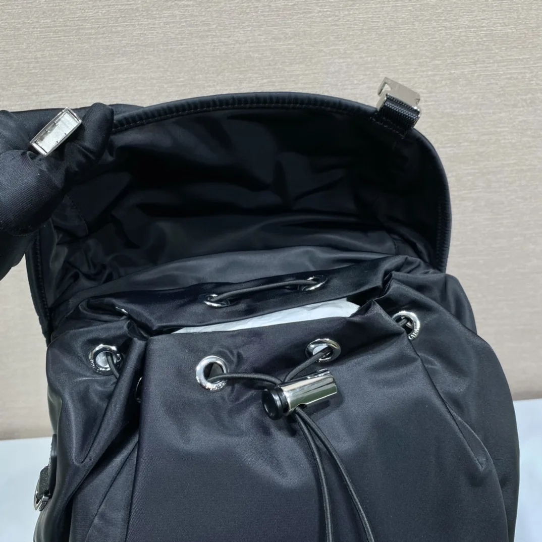 Alternative view of Prada x Adidas Re-Nylon And Saffiano Backpack Black