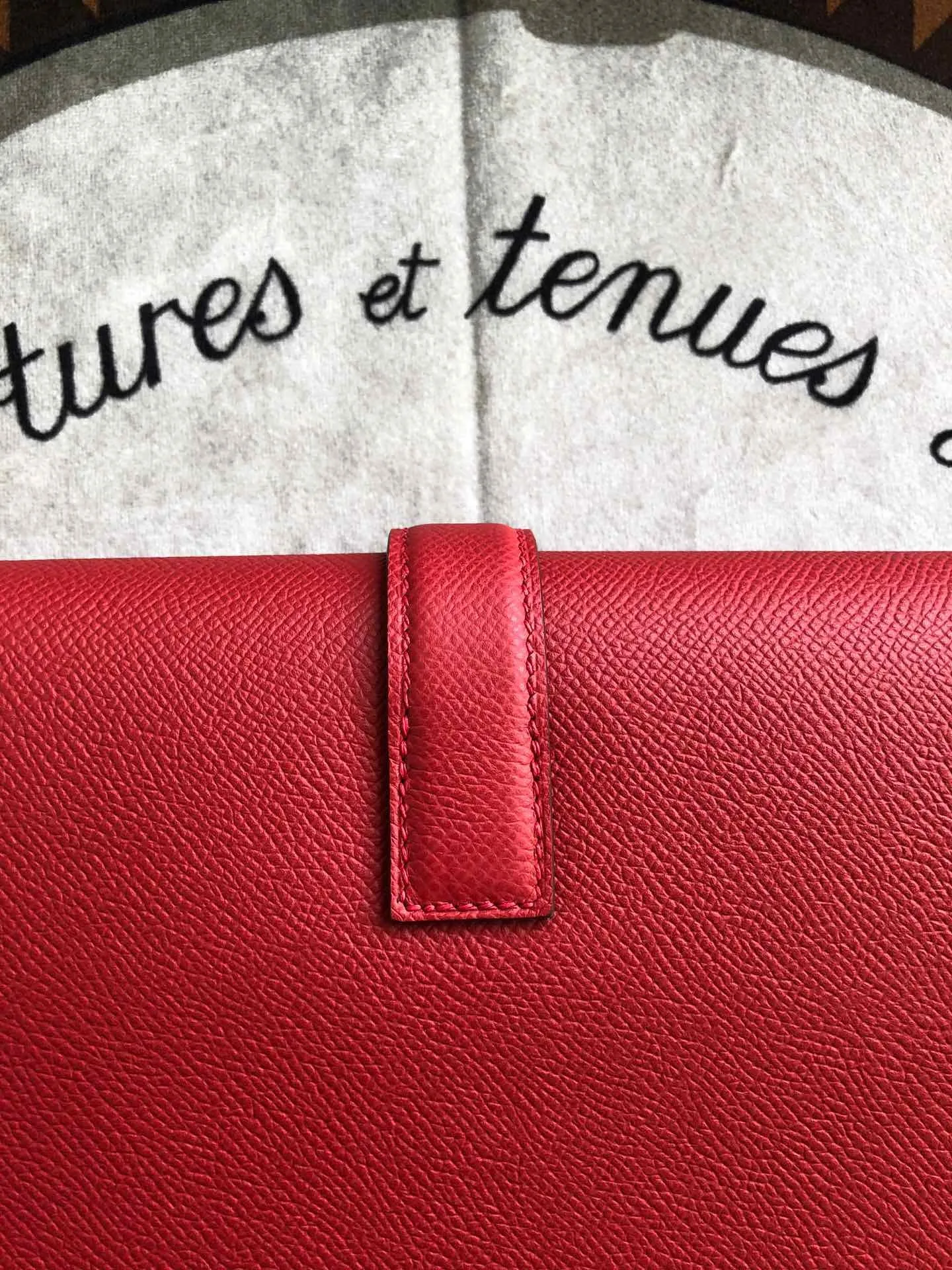 Hermes Jige Elan 29 Clutch Wallet / Red - Image 4