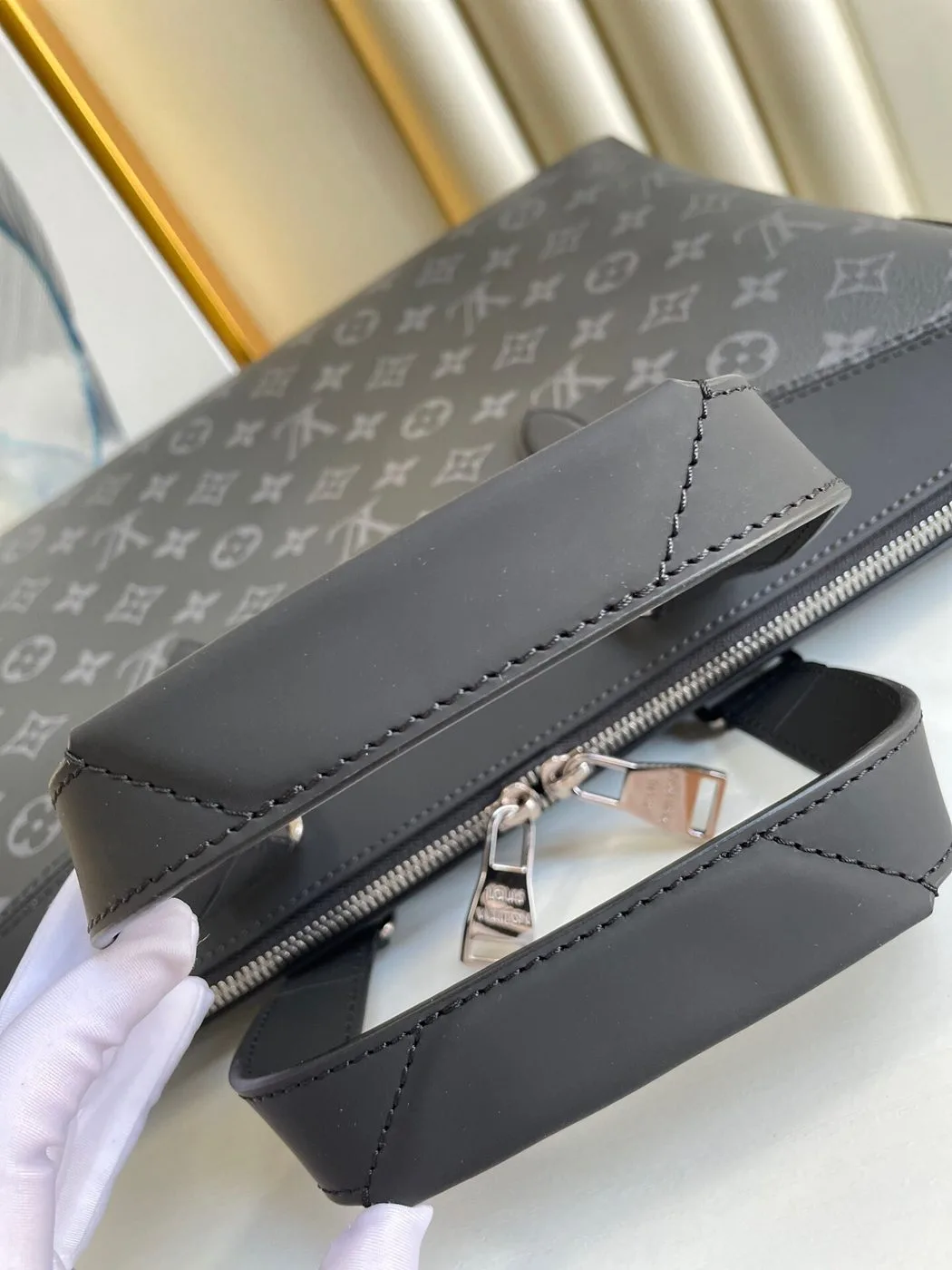 Louis Vuitton Briefcase Explorer Monogram Eclipse Canvas - Image 3
