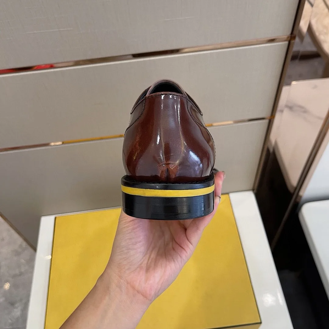 Fendi Force Shiny Brown Shoes - Image 6