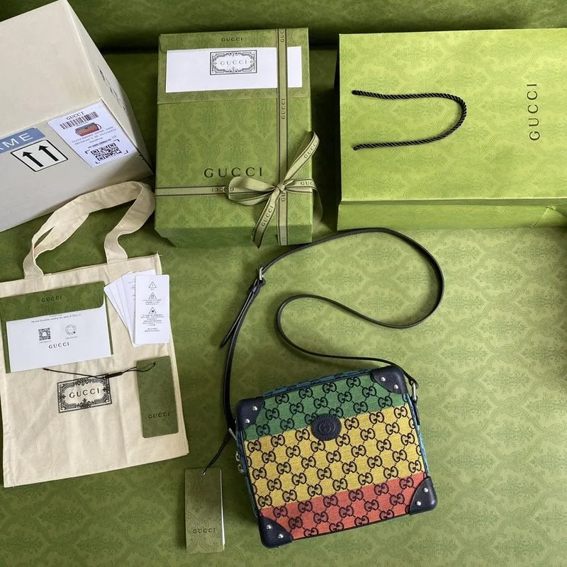 Gucci GG Multicolor Shoulder Bag In GG Multicolor Canvas / - Image 3