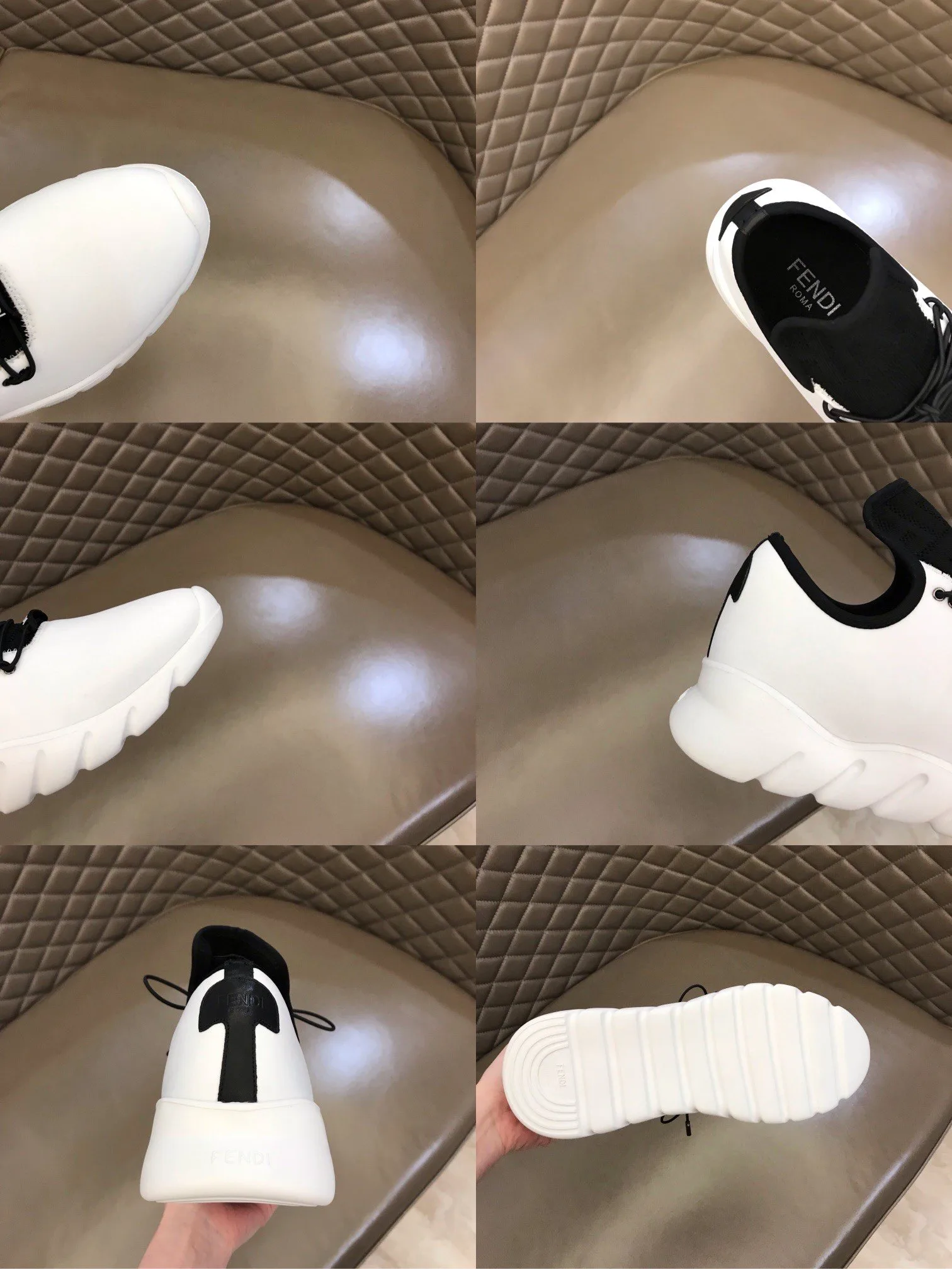 Fendi Force Low Tops Sneakers White - Image 7