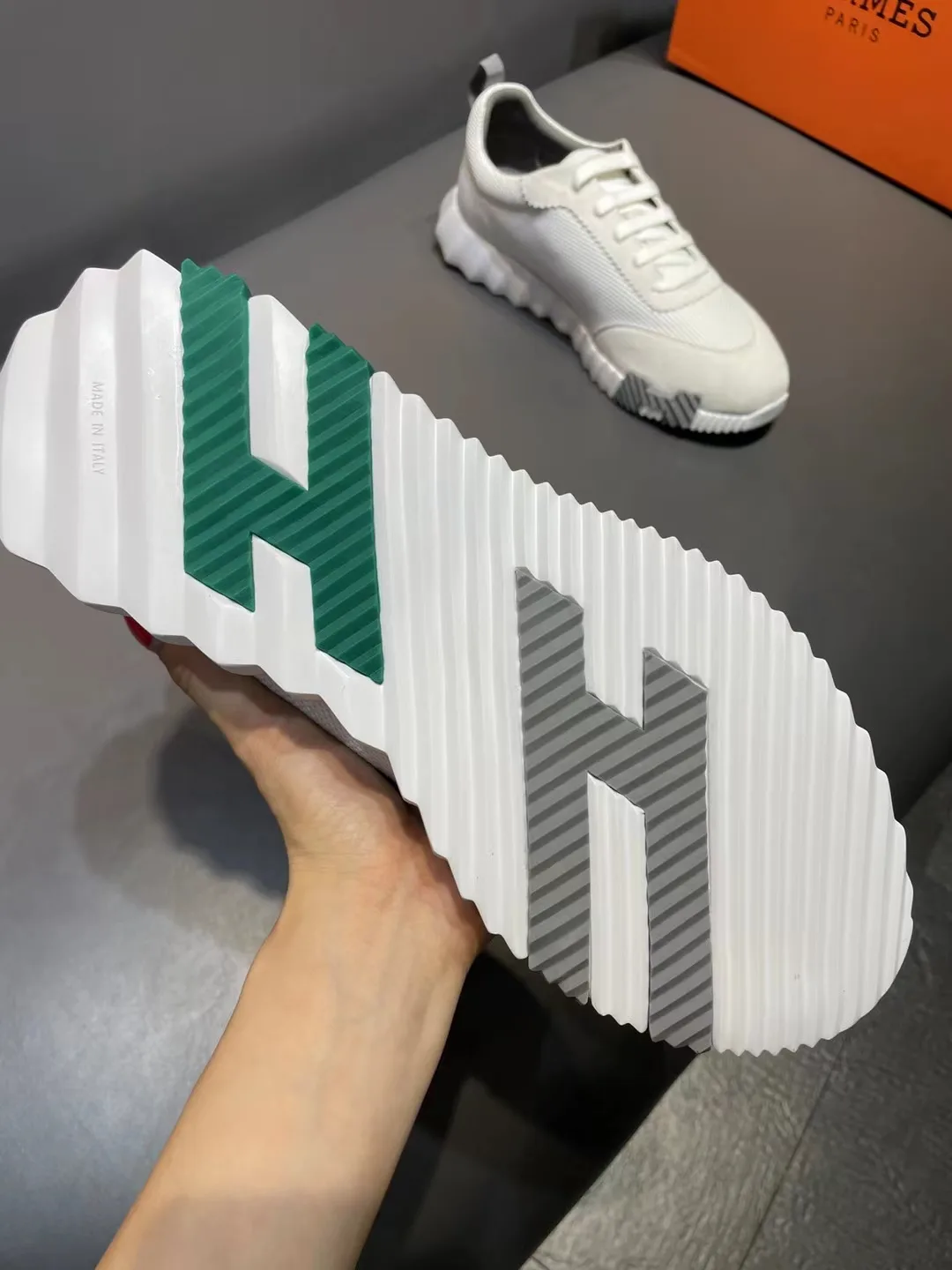 Hermes Bouncing Sneakers White - Image 2