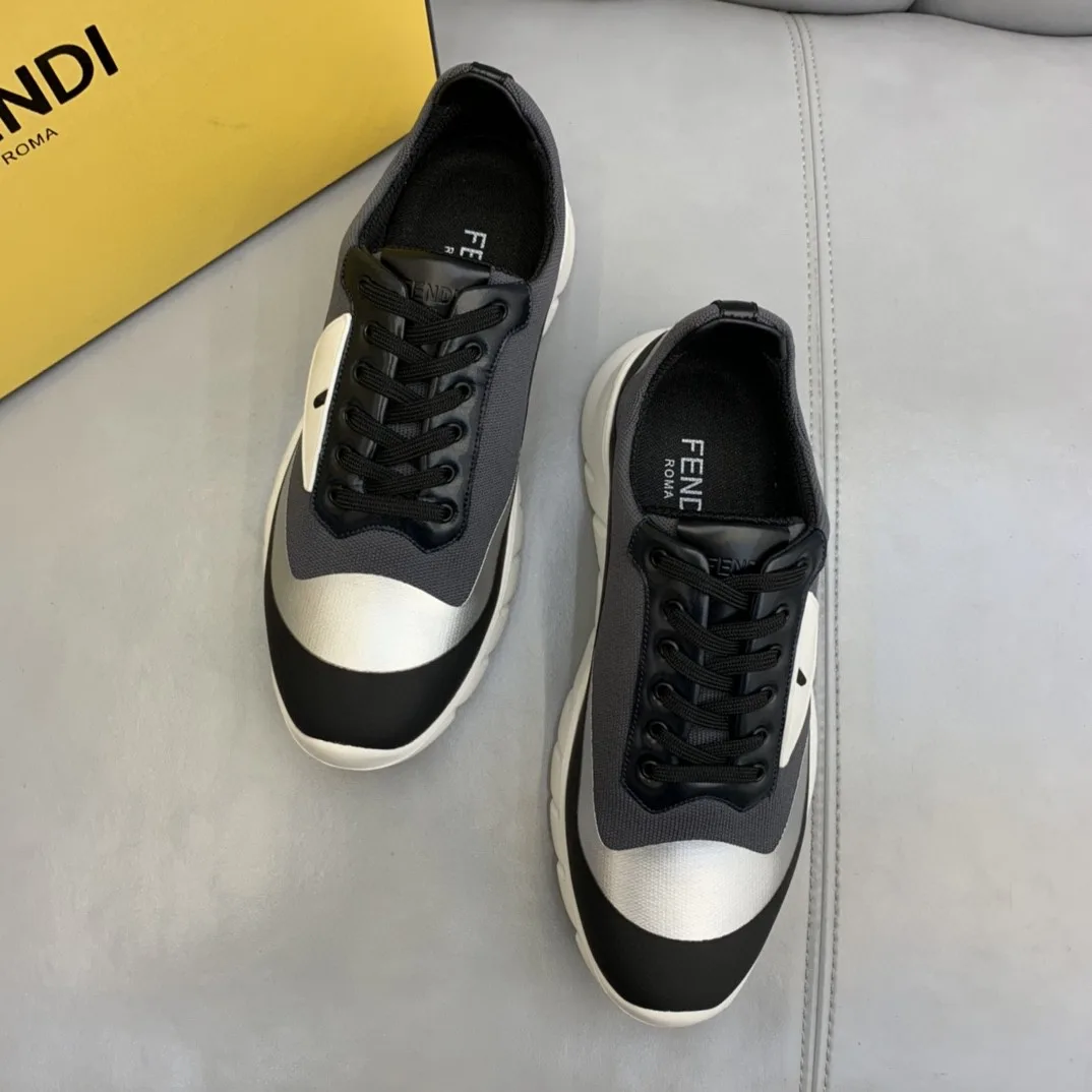 Fendi Force Low Tops Sneakers Grey - Image 5