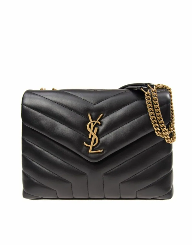Saint Laurent Kate Small Chain Bag With Tassel In Embossed Burgundy / YSL - Image 7