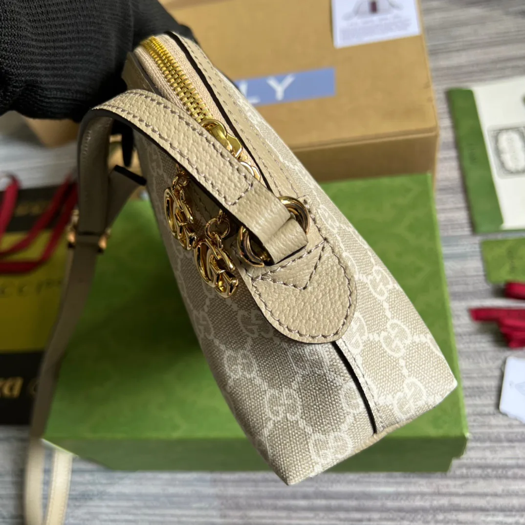Alternative view of Gucci Ophidia Small GG Shoulder Bag Beige