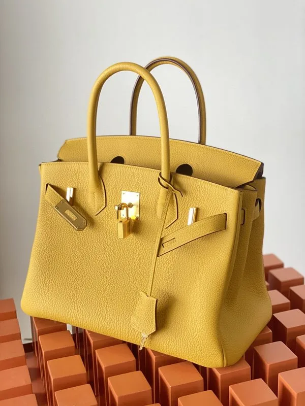 Hermes Birkin Nata Swift Yellow Gold Toned Hardware / - Image 6