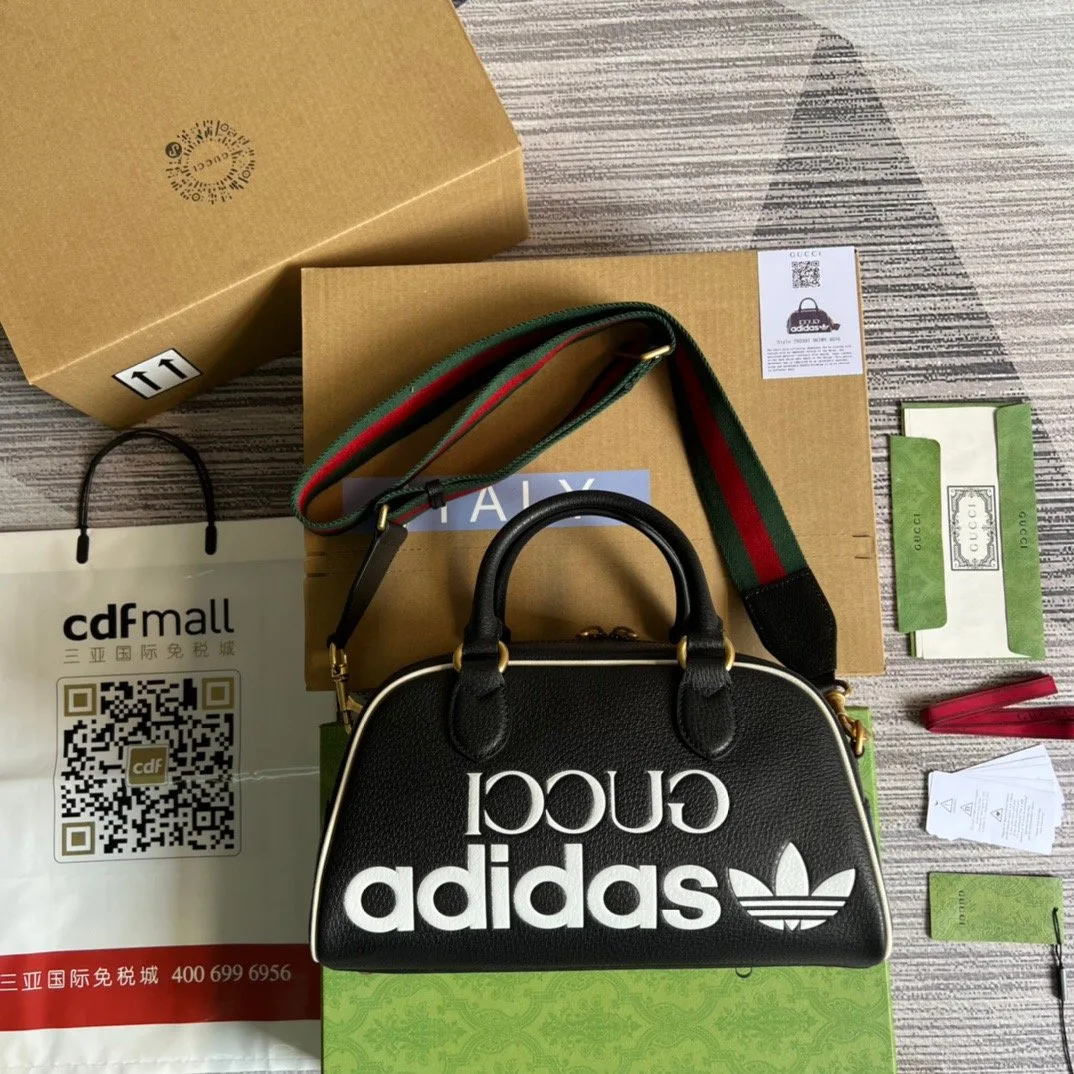 Gucci x Adidas Mini Duffle Bag Black - Image 9