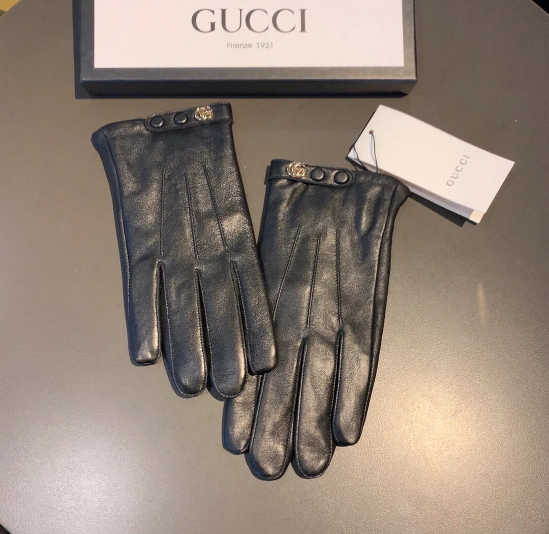 Gucci Gloves With Double G Motif In Black - Image 7