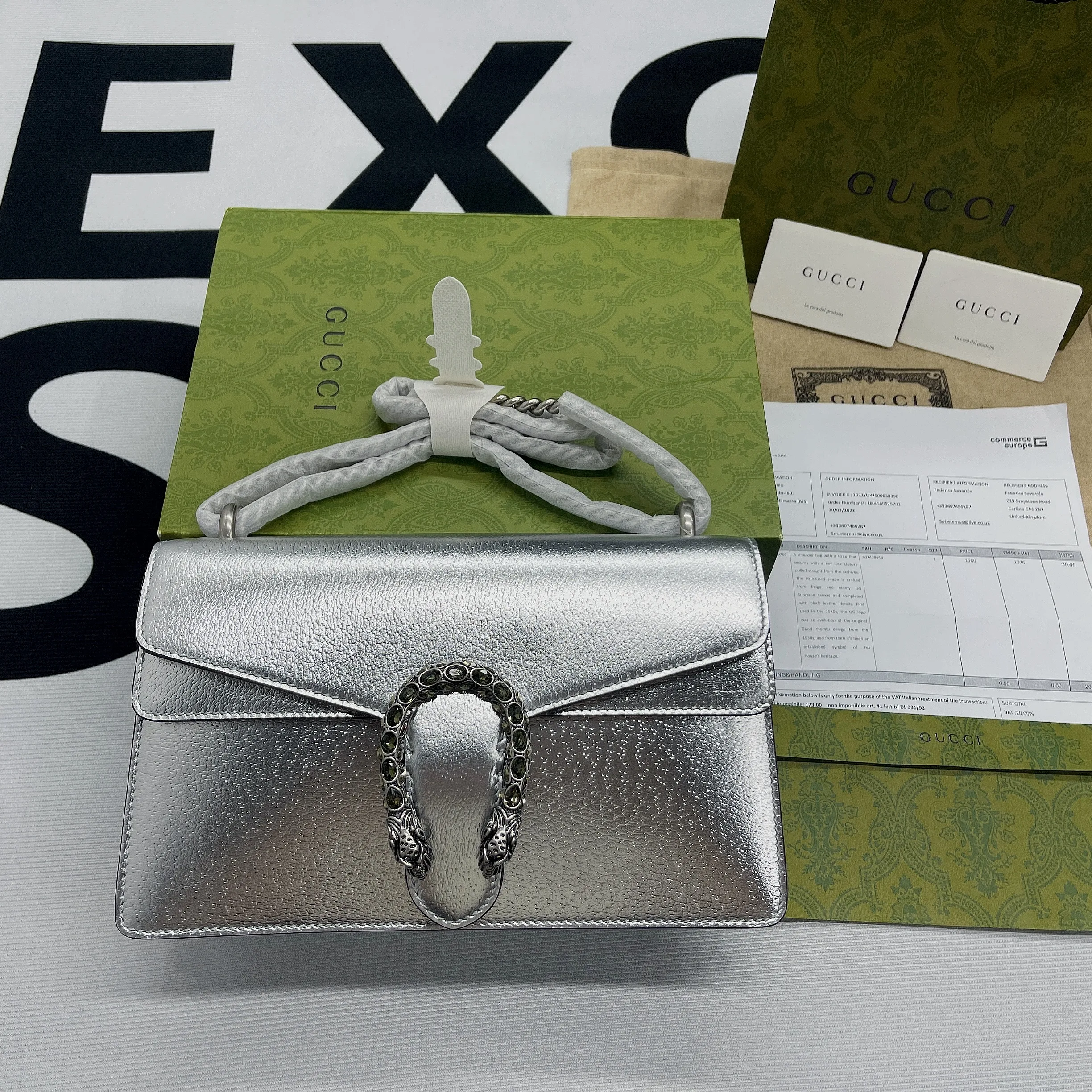 Gucci Dionysus Small Shoulder Bag / Silver Palladium Hardware - Image 4