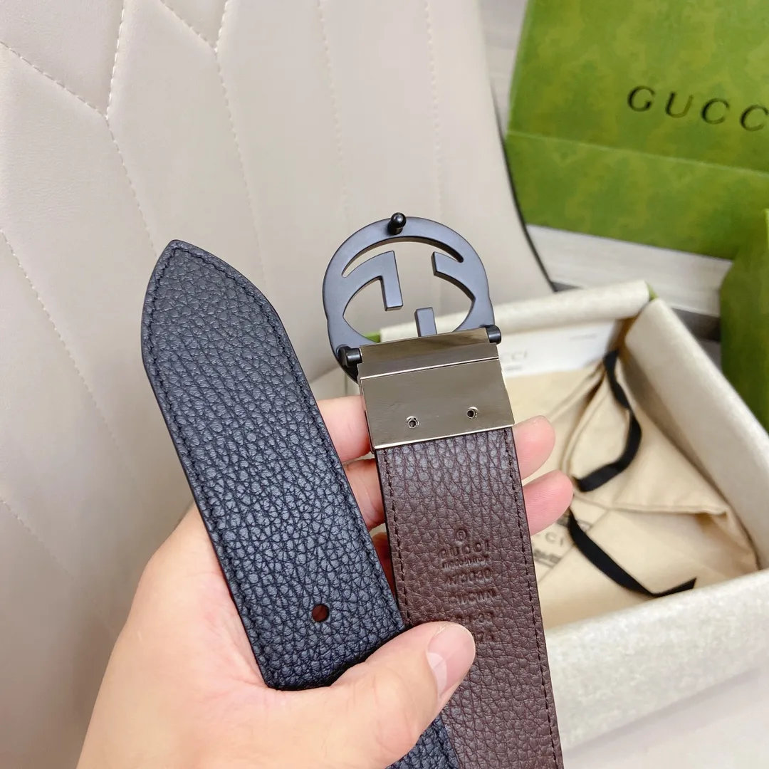 Alternative view of Gucci GG Marmont Reversible Belt Black, Women
