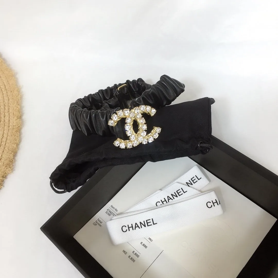 Chanel Belt With Double C Buckle Black With Gold-Toned Metal and Strass Hardware Women - Image 4