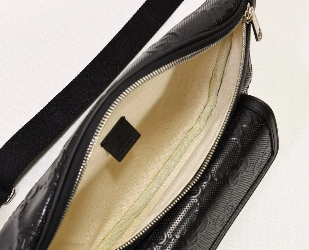 Gucci Embossed Belt Bag Black / - Image 3