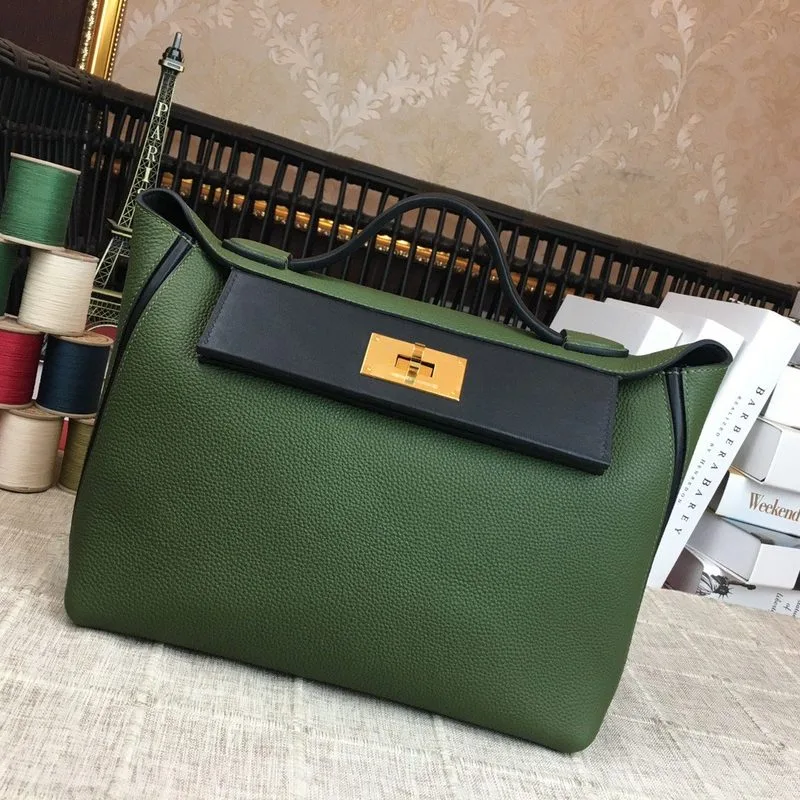 Alternative view of Hermes Clemence Swift Green Gold Toned Hardware