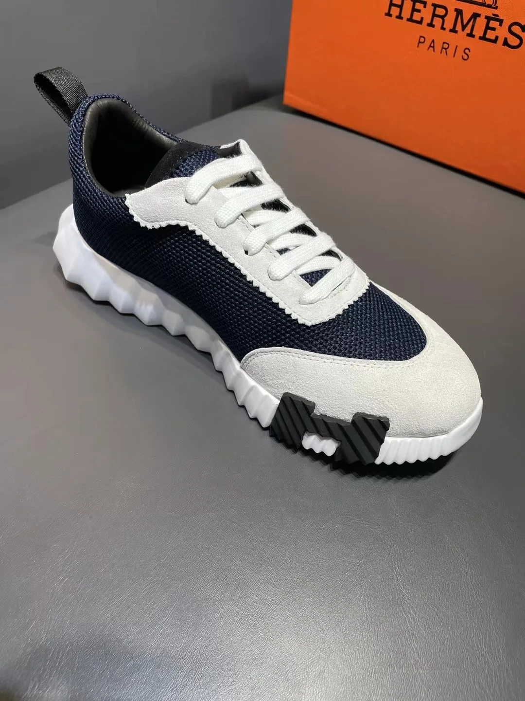 Alternative view of Hermes Bouncing Sneakers Dark Blue