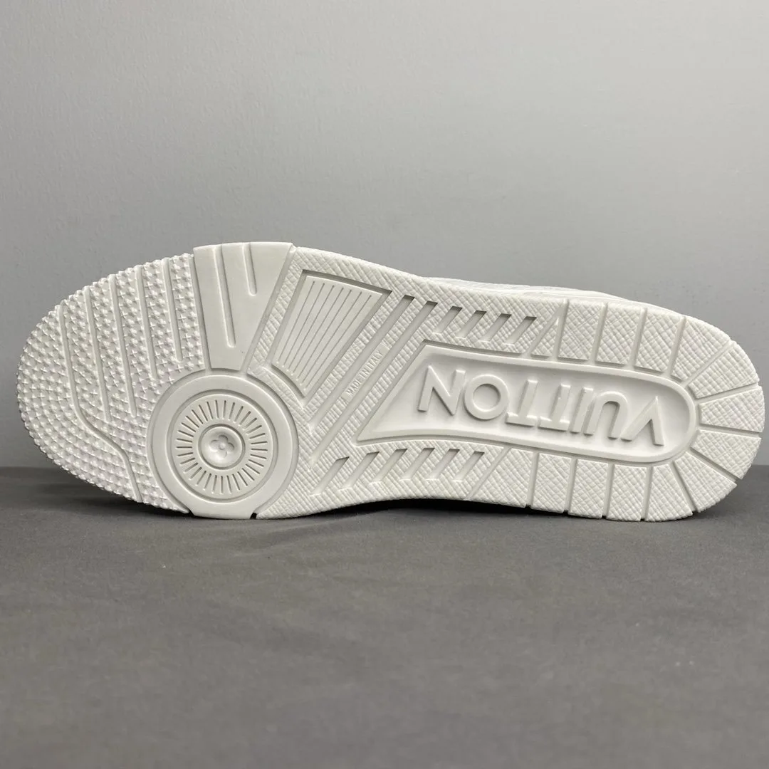 Louis Vuitton Trainer Sneaker Mix Of Materials White Virgil Abloh - Image 8