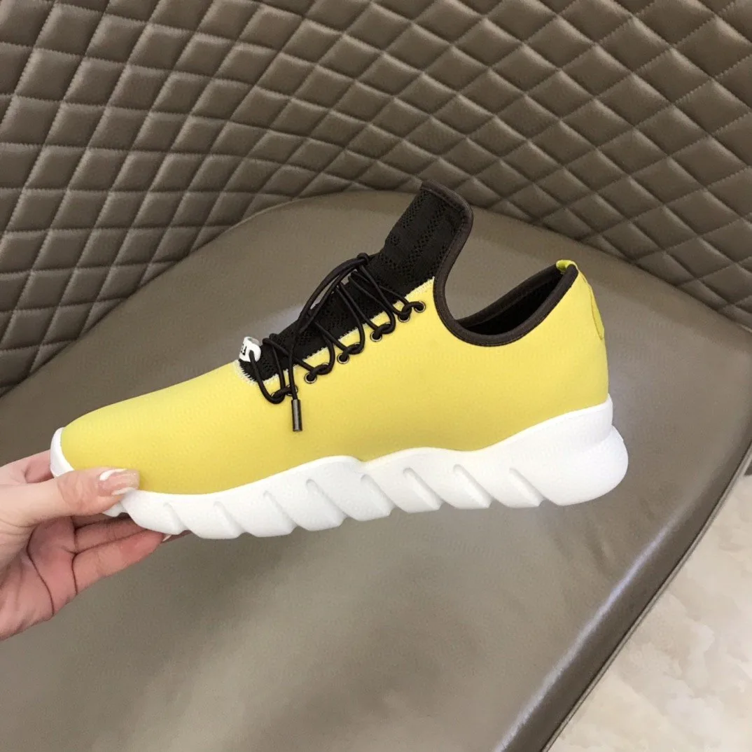 Fendi Force Low Tops Sneakers Light Yellow - Image 8