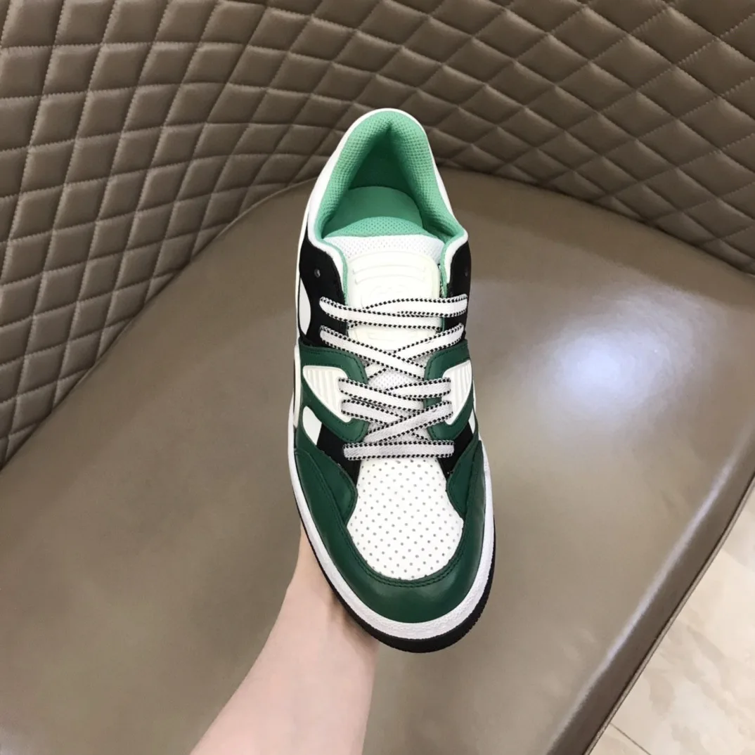 Gucci Men’s Basket Sneaker Dark Green - Image 7