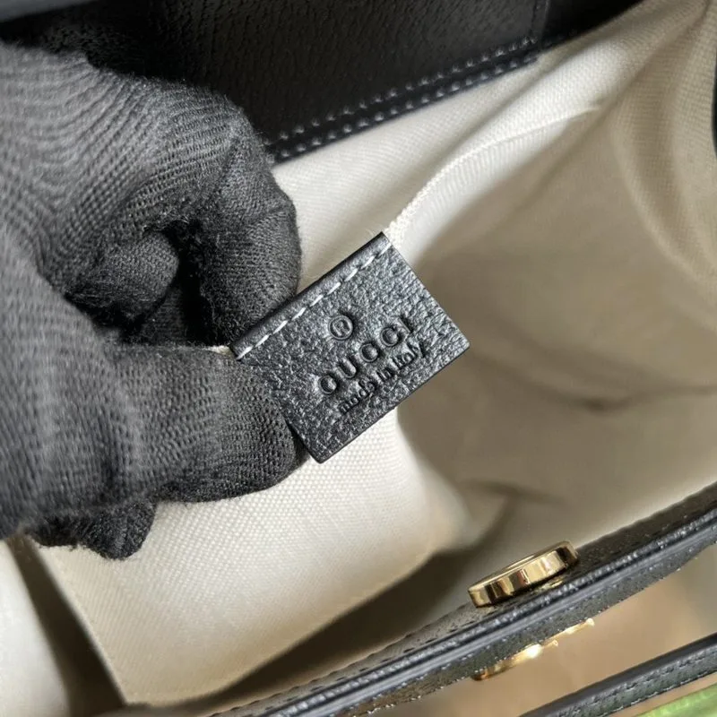 Gucci Diana Small Tote Bag Black / GG - Image 7
