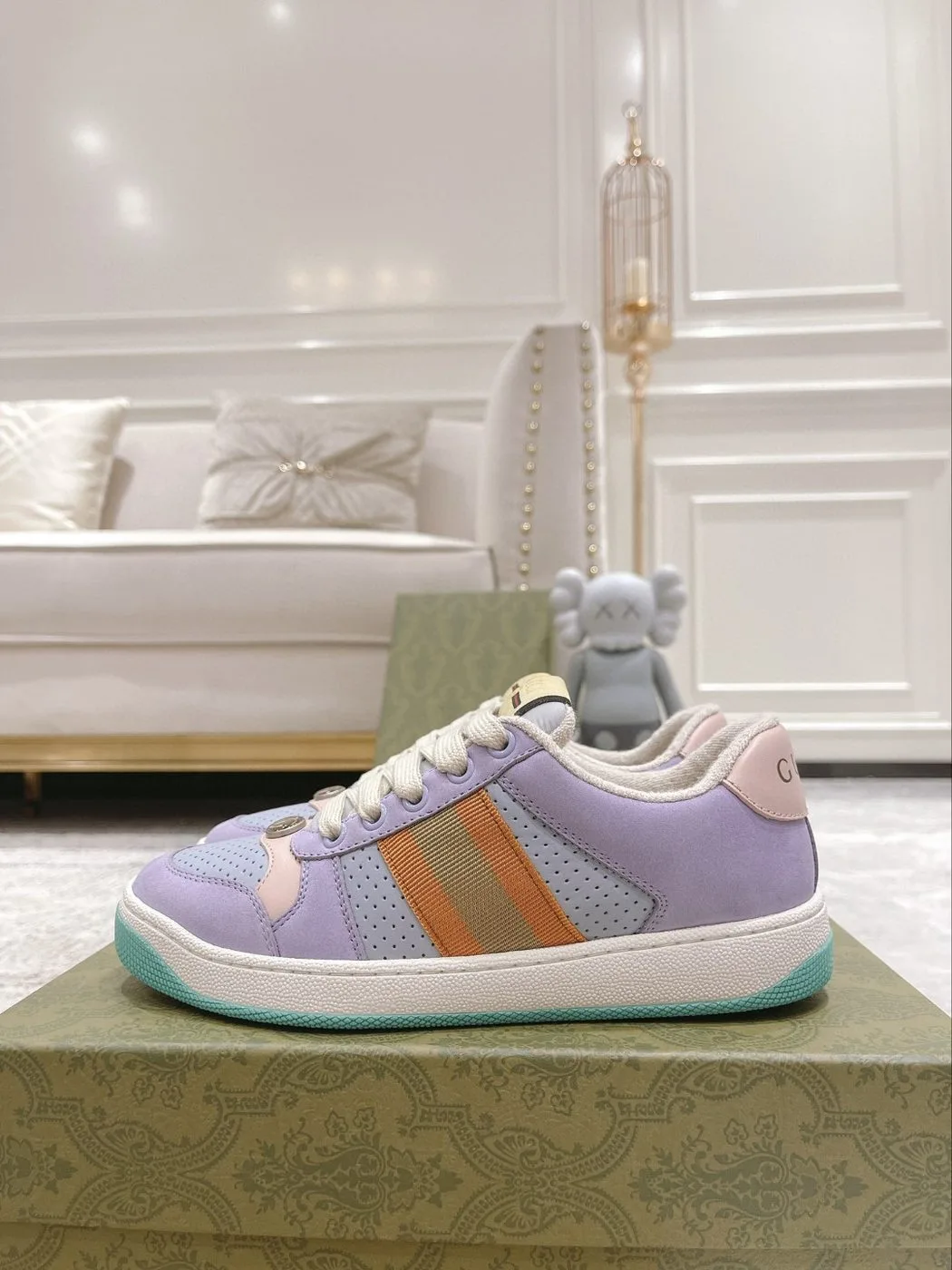Alternative view of Gucci Women’s Gucci Lovelight Screener Sneaker Lilac