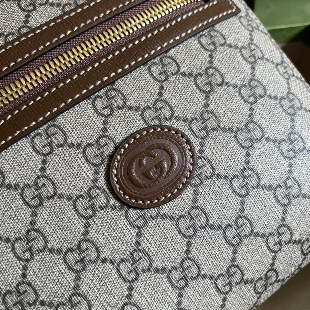 Gucci Supreme Messenger Bag Beige And Ebony GG Supreme Canvas / - Image 8