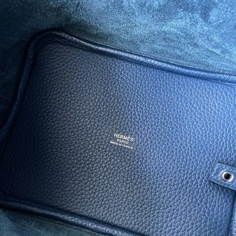 Hermes Picotin Lock 18 Bag Navy Blue - Image 7