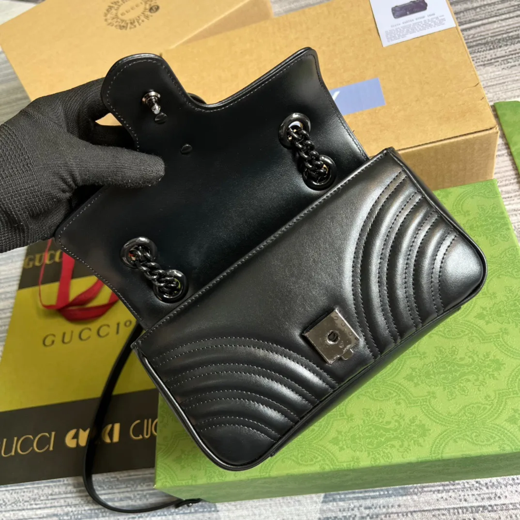 Gucci Marmont Matelassé Mini Bag White / GG - Image 14