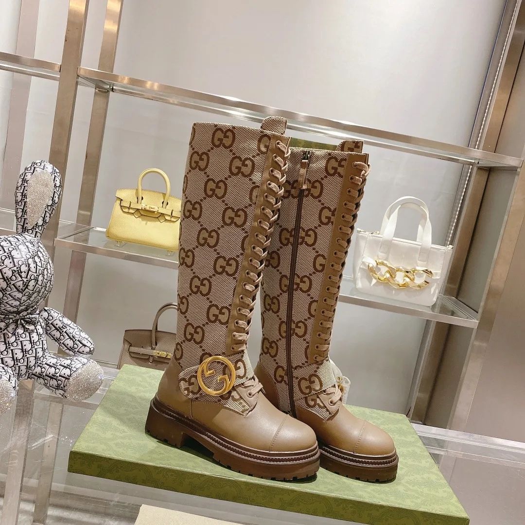 Gucci Blondie Women’s Boots Beige - Image 6