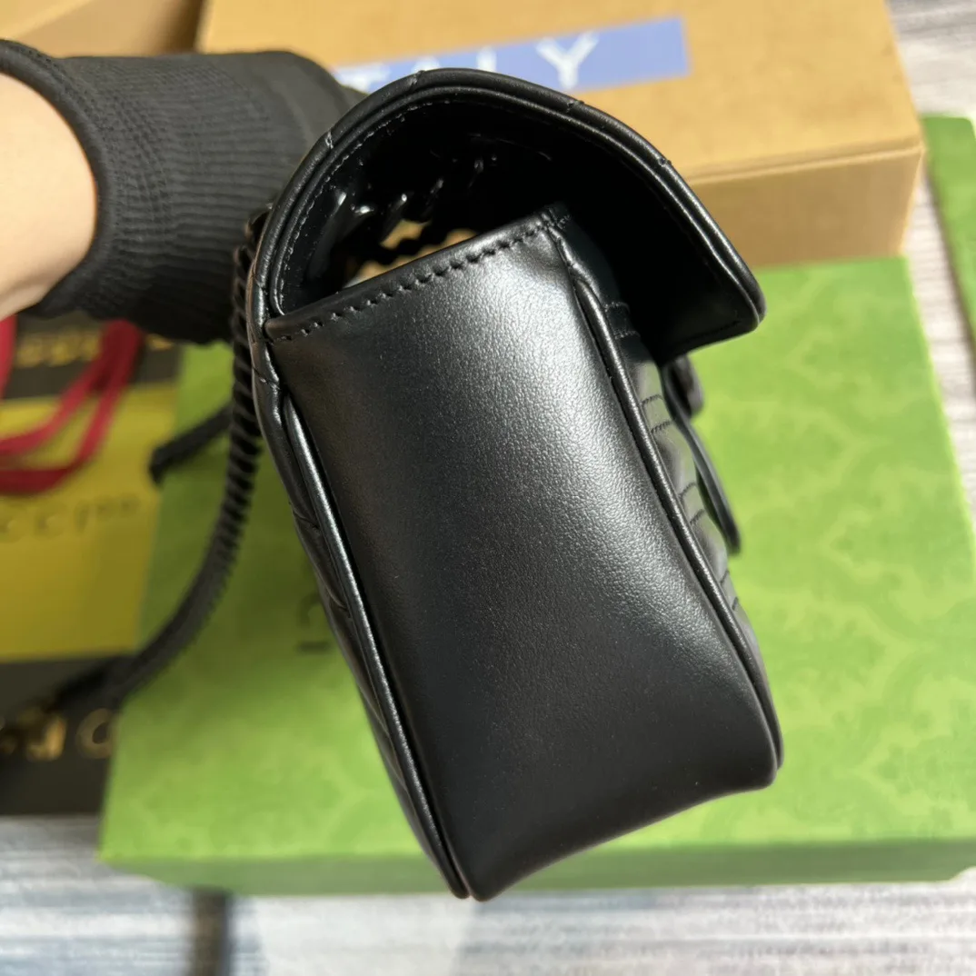 Gucci Marmont Matelassé Mini Bag White / GG - Image 7