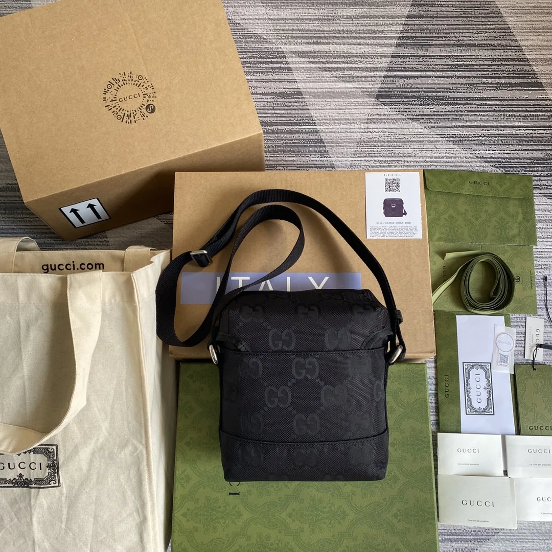 Gucci Off The Grid Messenger Bag Black GG ECONYL® / GG H9HKN - Image 4