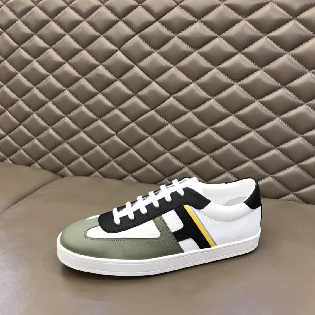 Hermes Boomerang Sneaker White/Green/Black - Image 7