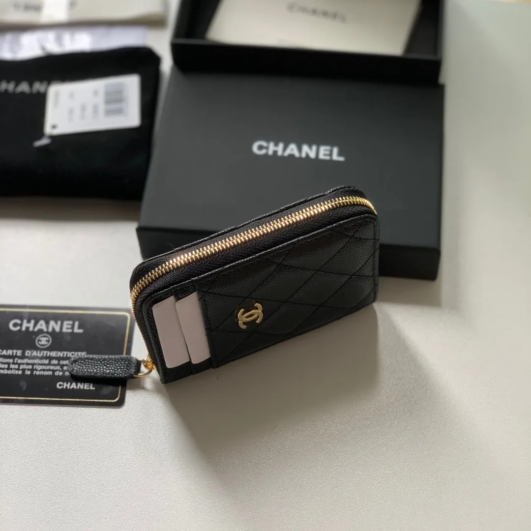 Chanel Zipped Coin Purse Pink Bag / - Image 3