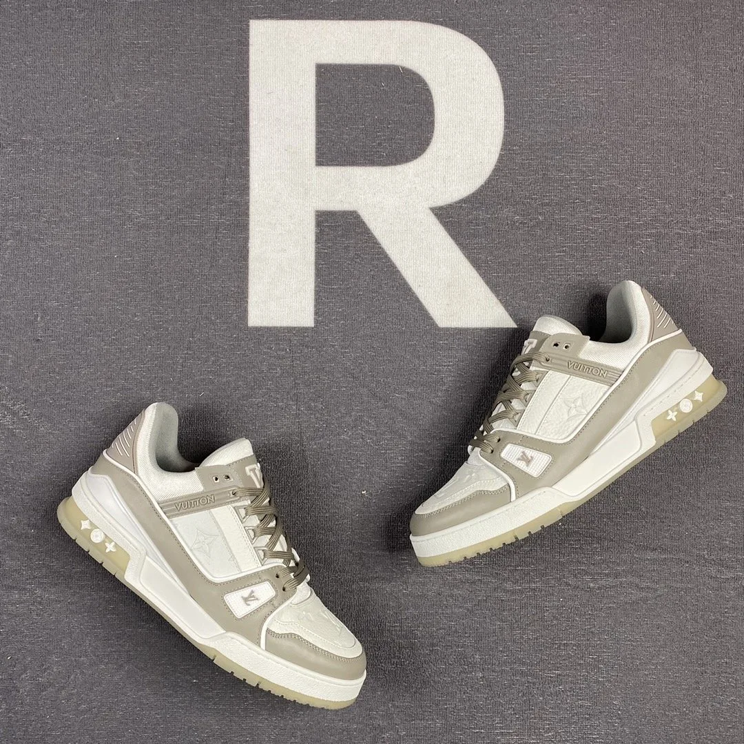 Louis Vuitton Trainer Sneaker Rubber Monogram Grey Virgil Abloh LV 1A9VOS