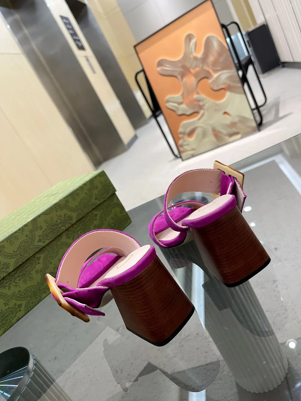 Alternative view of Gucci Women’s Sandal With Bamboo Buckle Purple