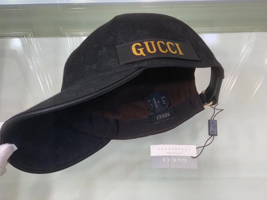 Gucci Baseball Hat Black - Image 3