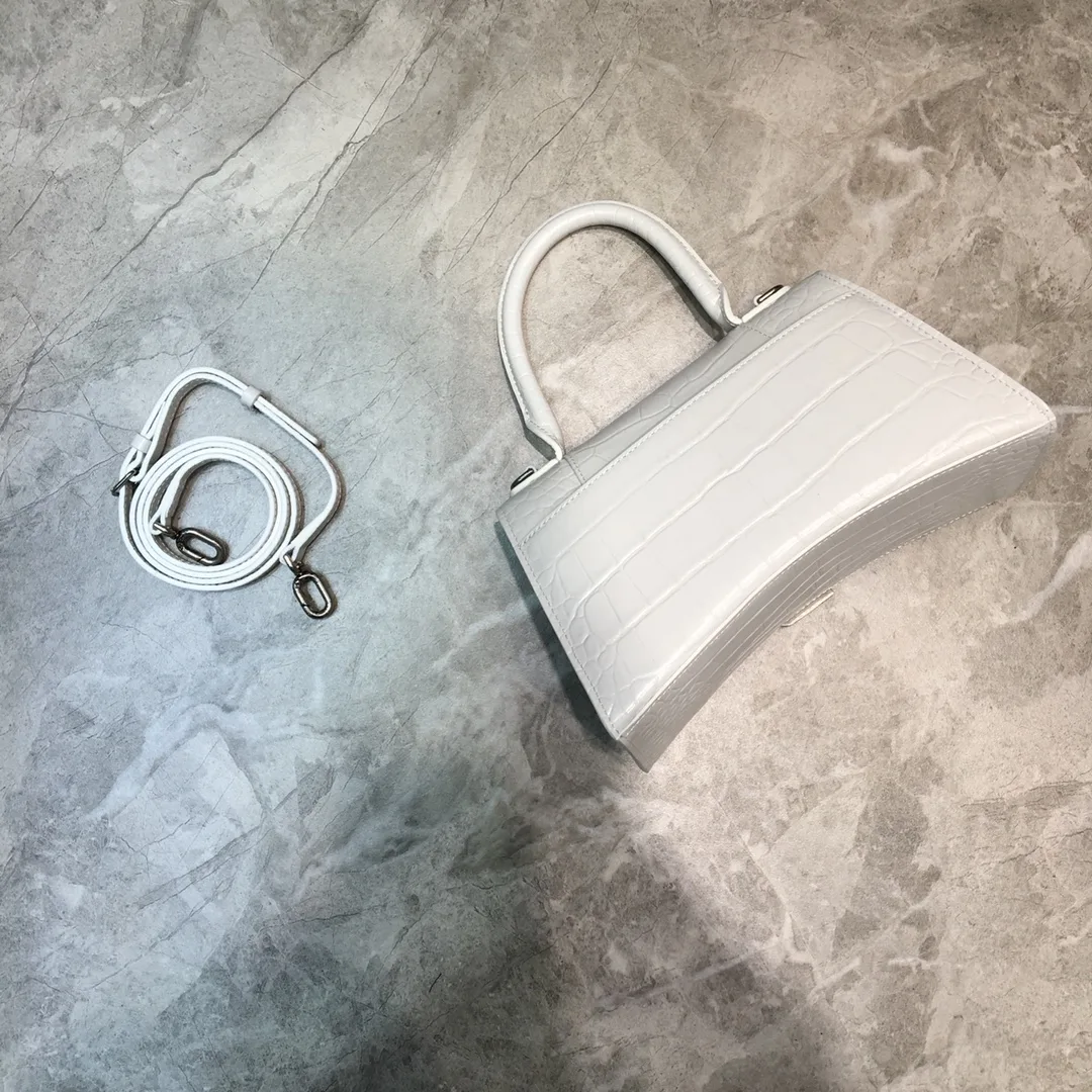 Alternative view of Balenciaga Hourglass Small Handbag In White