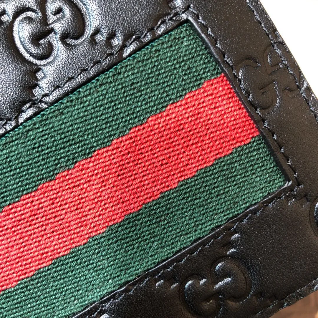 Gucci Web Wallet Black Green and red Web / GG - Image 4