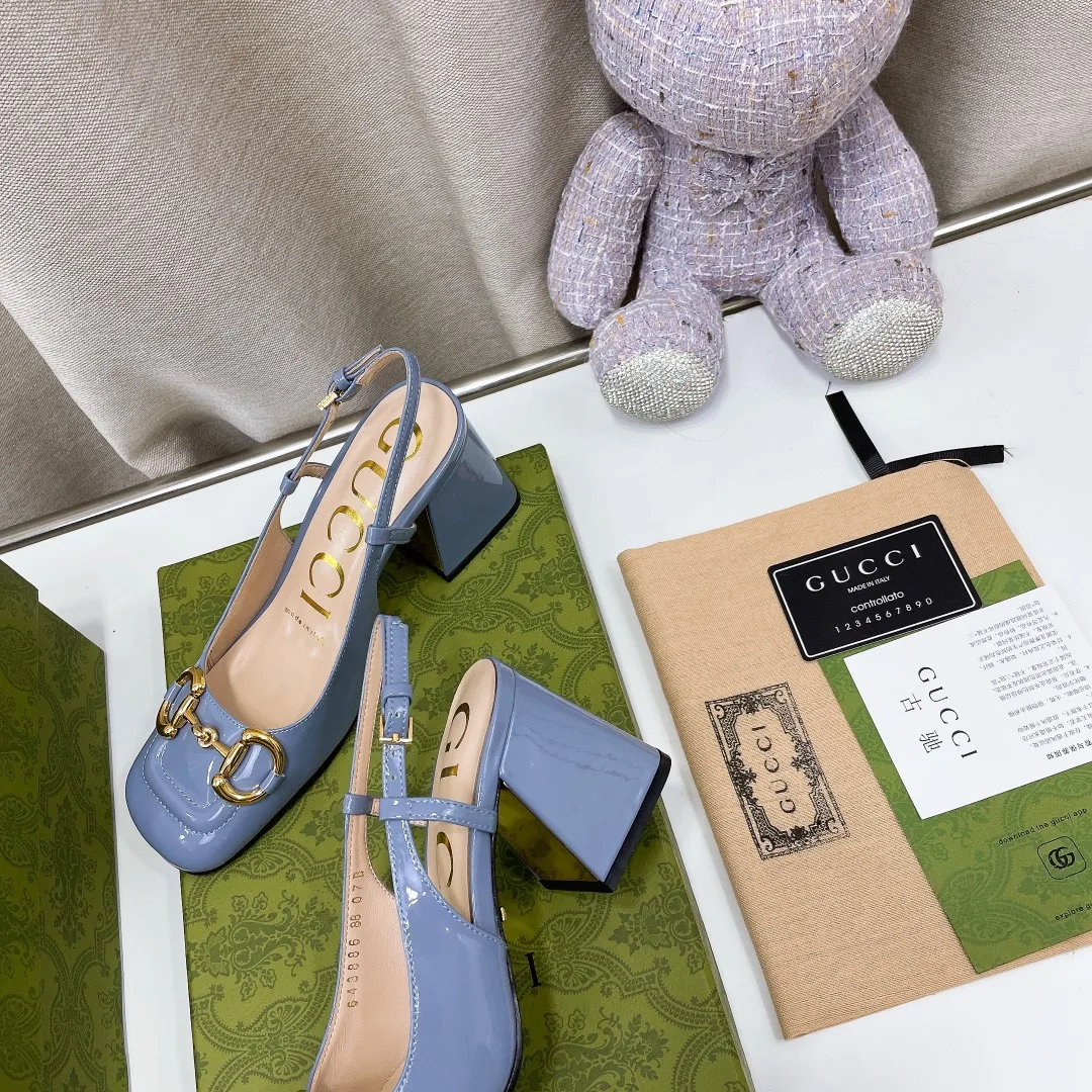 Gucci Women’s Mid-Heel Slingback With Horsebit Jade Green - Image 3