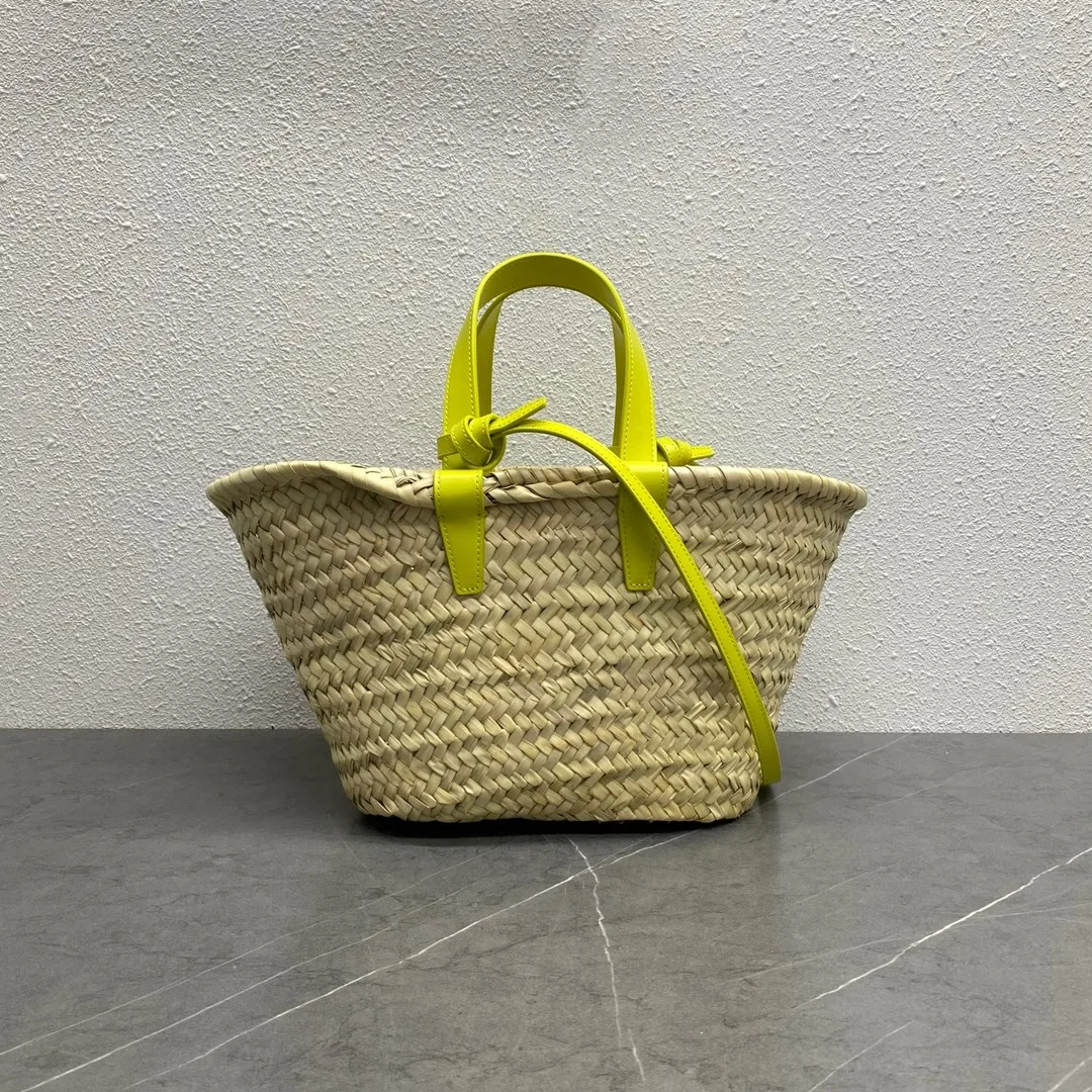 Celine Teen Triomphe Celine Classic Panier In Palm Leaves And Lizard Yellow / .11CT - Image 4